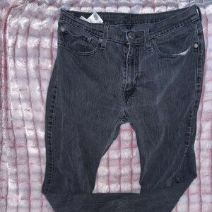 Men's black rinse Levis